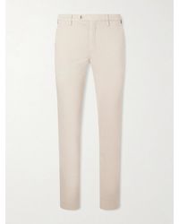 Canali - Tapered Cotton-blend Twill Chinos - Lyst