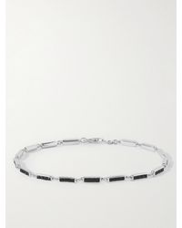 Miansai - Totem Silver Onyx Bracelet - Lyst