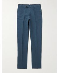 Sid Mashburn - Sport Straight-Leg Hemp And Cotton-Blend Canvas Trousers - Lyst