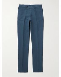 Sid Mashburn - Sport Straight-Leg Hemp And Cotton-Blend Canvas Trousers - Lyst