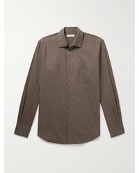 Loro Piana - André Cotton-Flannel Shirt - Lyst
