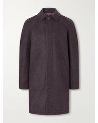 A.P.C. - Auster Brushed Wool-Blend Coat - Lyst