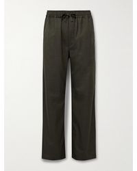 Saman Amel - Straight-leg Wool Drawstring Trousers - Lyst