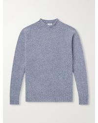 Sunspel - Brushed Shetland Wool Sweater - Lyst
