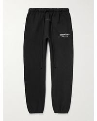 Fear Of God - Tapered Logo-Appliquéd Cotton-Blend Jersey Sweatpants - Lyst