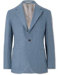 Brunello Cucinelli - Linen Suit Jacket - Lyst