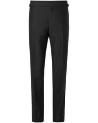 Kingsman - Eggsy's Black Wool And Mohair-blend Tuxedo Trousers - Lyst