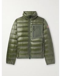 Moncler - Logo-Appliquéd Quilted Padded Mesh-Trimmed Ripstop Down Jacket - Lyst