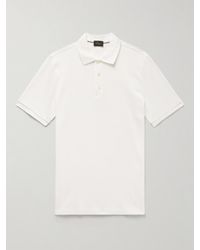 Brioni - Cotton-piqué Polo Shirt - Lyst