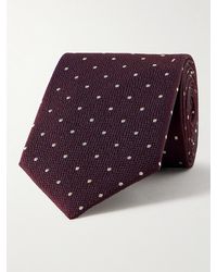 Canali - Krawatte aus Seiden-Jacquard mit Punkten - Lyst
