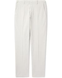 Altea - Tapered Cotton-blend Trousers - Lyst
