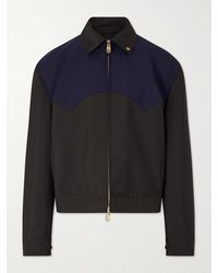 Versace - Wool And Mohair-blend Blouson Jacket - Lyst