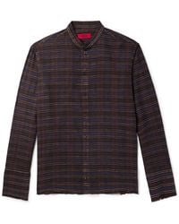 424 - Embroidered Checked Cotton-Blend Flannel - Lyst