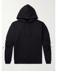 Simone Rocha - Ruched Cutout Cotton-blend Jersey Hoodie - Lyst