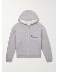CHERRY LA - Logo-Print Cotton-Blend Jersey Zip-Up Hoodie - Lyst