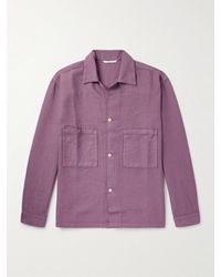 A Kind Of Guise - Sayan Garment-dyed Crinkled Cotton Overshirt - Lyst