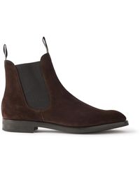 Edward Green - Newmarket Suede Chelsea Boots - Lyst