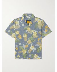 Hartford - Palm Camp-collar Floral-print Cotton Shirt - Lyst