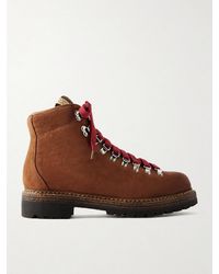 Visvim - Whymper Folk Distressed Leather Lace-Up Boots - Lyst