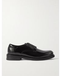 Canali - Glossed-leather Derby Shoes - Lyst