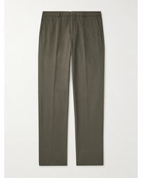Loro Piana - Jarno Austin Straight-leg Stretch-cotton Twill Trousers - Lyst