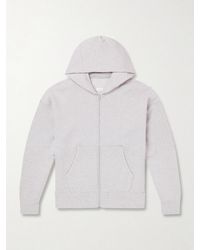 Visvim - Jumbo Wool And Cotton-blend Jersey Zip-up Hoodie - Lyst