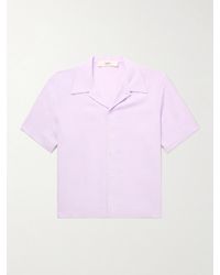 Séfr - Noam Convertible-collar Voile Shirt - Lyst