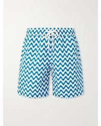 Frescobol Carioca - Santos Straight-leg Mid-length Printed Swim Shorts - Lyst