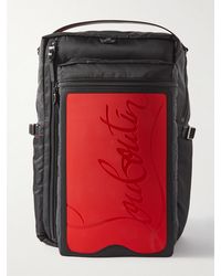 Christian Louboutin - Loubideal Leather-trimmed Shell And Logo-debossed Rubber Backpack - Lyst