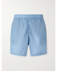 Stone Island - Straight-Leg Mid-Length Water Reactive Camo Shell Swim Shorts - Lyst