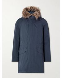 Yves Salomon - Iconic Shearling-Trimmed Padded Cotton-Blend Twill Down Parka - Lyst