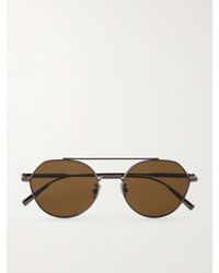 Dior - Diorblacksuit R6U Aviator-Style-Tone Sunglasses - Lyst