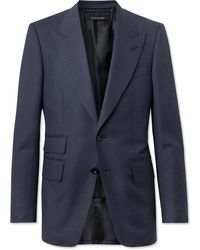 Tom Ford - Shelton Prince Of Wales Checked Wool Suit Jacket - Lyst