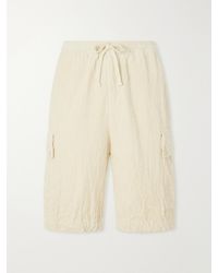 Barena - Wide-Leg Cotton-Corduroy Cargo Shorts - Lyst