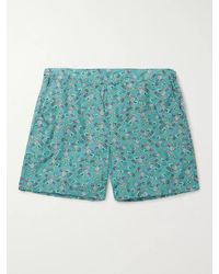 Loro Piana - Mid-Length Printed Cotton Swim Shorts - Lyst