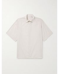 Kaptain Sunshine - Checked Cotton-Voile Shirt - Lyst