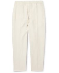 ZEGNA - Tapered Oasi Linen Trousers - Lyst