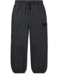 Stone Island Shadow Project - Straight-leg Logo-appliquéd Cotton-blend Fleece Sweatpants - Lyst