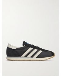 adidas Originals - Pampanga Spzl Suede And Leather-trimmed Shell Sneakers - Lyst