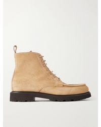 Canali - Suede Lace-Up Boots - Lyst