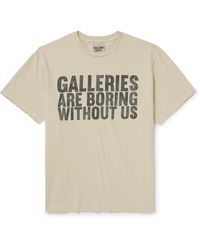 GALLERY DEPT. - Boring Distressed Printed Cotton-jersey T-shirt - Lyst