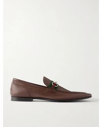 Gucci - Como Horsebit-embellished Leather Loafers - Lyst