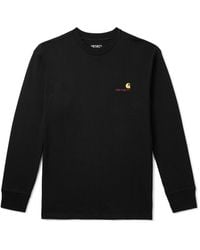 Carhartt - American Script Logo-Embroidered Cotton-Jersey T-Shirt - Lyst