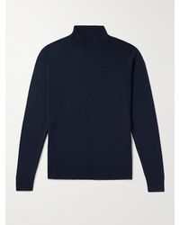 John Smedley - Harcourt Slim-fit Mock-neck Merino Wool Sweater - Lyst
