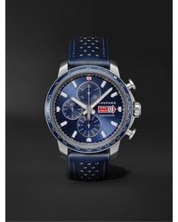 Chopard - Mille Miglia Gts Azzurro Chrono Automatic Limited Edition 44mm Stainless Steel And Leather Watch - Lyst