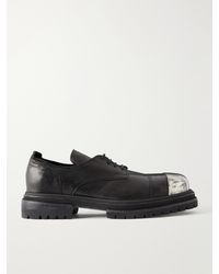 424 - Metal-trimmed Leather Derby Shoes - Lyst