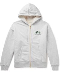 Aimé Leon Dore - Unisphere Logo-Print Cotton-Jersey Zip-Up Sweatshirt - Lyst
