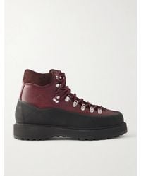 Diemme - Roccia Vet Rubber-Trimmed Full-Grain Leather Hiking Boots - Lyst