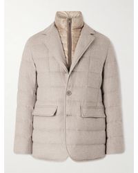Herno - Slim-Fit Shell-Trimmed Silk And Cashmere-Blend Down Jacket - Lyst
