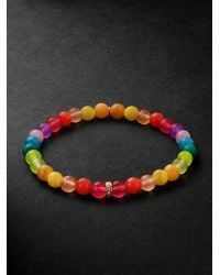 Sydney Evan - 14-Karat, Jade And Diamond Beaded Bracelet - Lyst